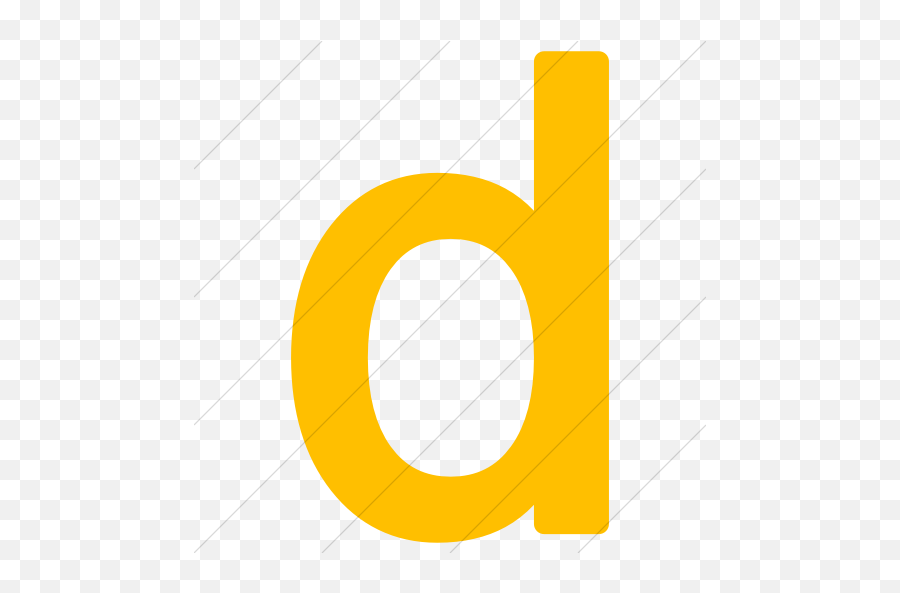 Simple Yellow Alphanumerics Lowercase - Yellow Letter D Lowercase Emoji,Lowercase D Emoticon