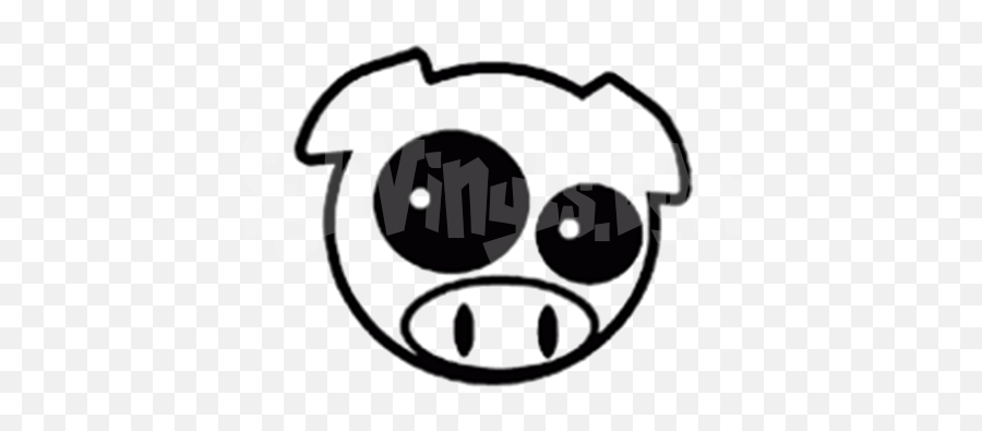 Jdm Angry Pig Boy Vinyl Sticker - Swinka Subaru Clipart Subaru Wrc Rally Pig Emoji,Subaru Emoticon