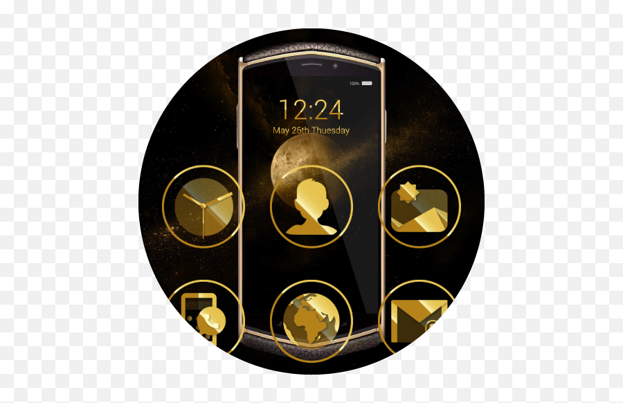 Luxury Gold Icon Pack Para Android - Apk Descargar Dot Emoji,Emoji Ayudame