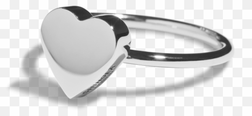 Runwell Pendant Signet Ring - Solid Emoji,Heart Emoticon Ring Silver