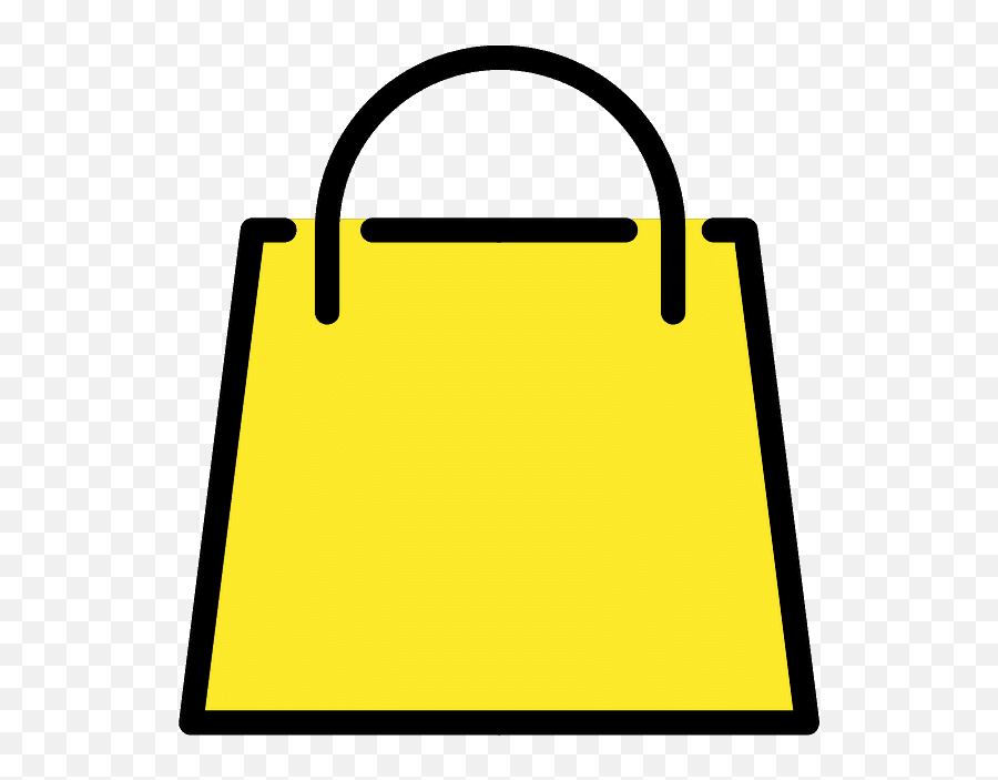 Shopping Bags Emoji - Yellow Purse Clipart,Shopping Emoji