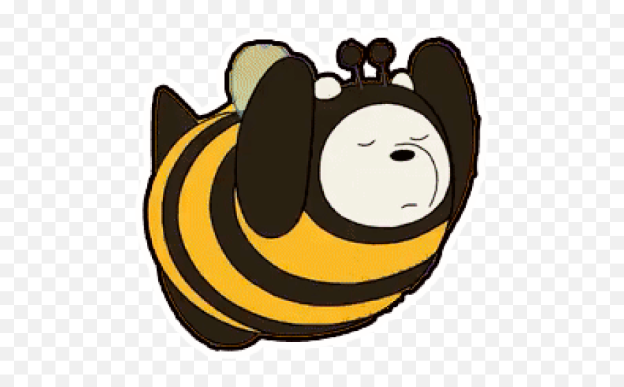 Sticker Maker - Beehive We Bare Bears Emoji,Android Bee Emoji Large