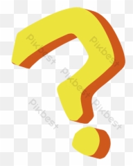 Cartoon Golden Question Mark Png Element Png Images Psd Emoji,Yellow Question Mark Emoticon
