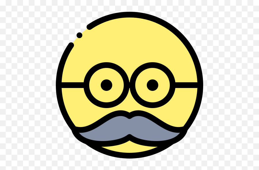 Moustache - Free Smileys Icons Dot Emoji,Oo Emoticon