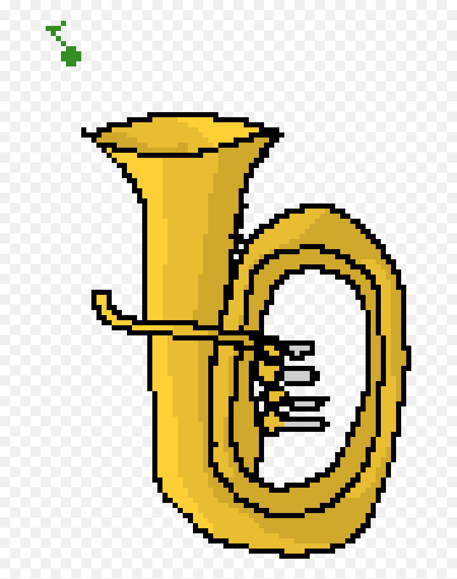 Pixel Art Gallery Emoji,Musical Instrument Emoticon Tuba