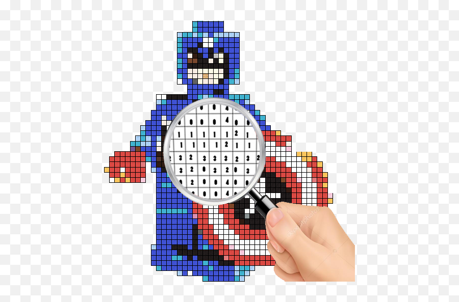 Color By Number Superhero Pixel Art Apk Download - Free App Emoji,Radiation Sticker Emoji