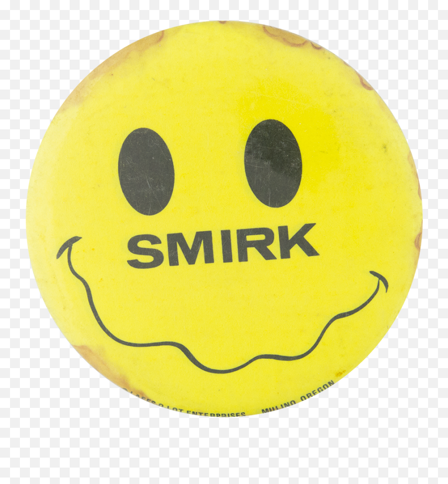 Smirk Busy Beaver Button Museum - Smiley Face With Squiggly Mouth Emoji,Beaver Emoji