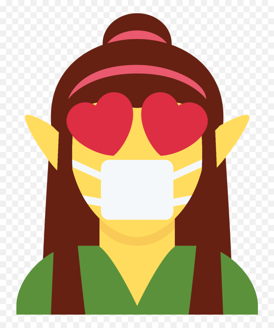 Emoji Face Mashup Bot On Twitter U200d Woman Elf - Fictional Character,Heart Face Emoji