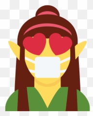 Emoji Face Mashup Bot On Twitter U200d Woman Elf - Fictional Character,Heart Face Emoji