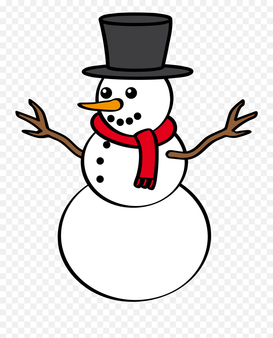 Christmas Snowman Clipart - Transparent Snowman Clipart Emoji,Snowman Emoji Transparent