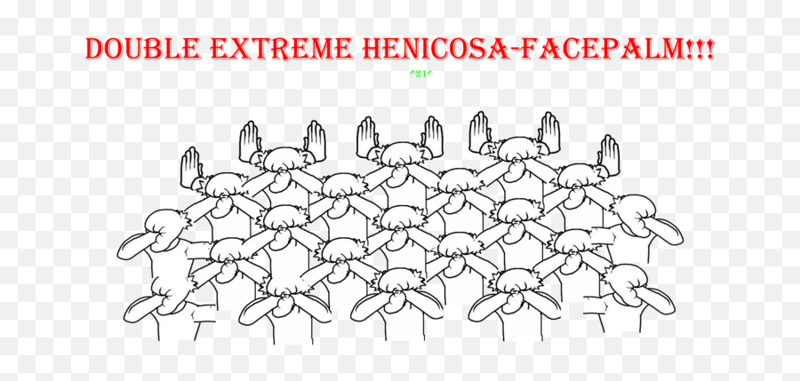 Double Extreme Henicosa Facepalm - Imgur Line Art Emoji,Extreme Thinking Emoji