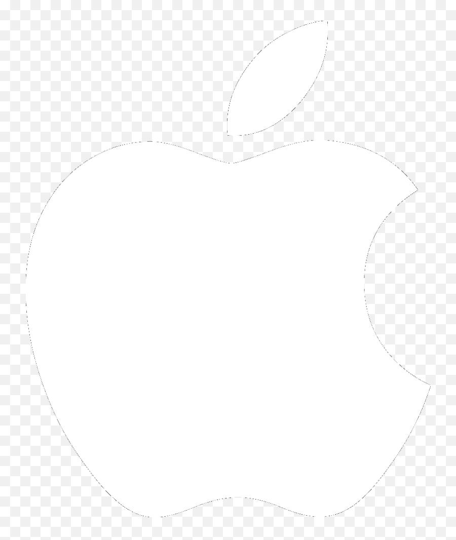 White Apple Icon - Apple Logo Png Emoji,Apple Logo Emoticon
