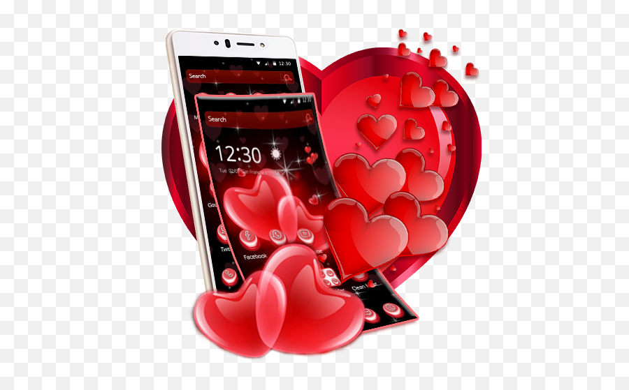 Maroon Heart Love Balloons Theme - Google Play Smartphone Emoji,Heart Sparkle Emoji Balloon