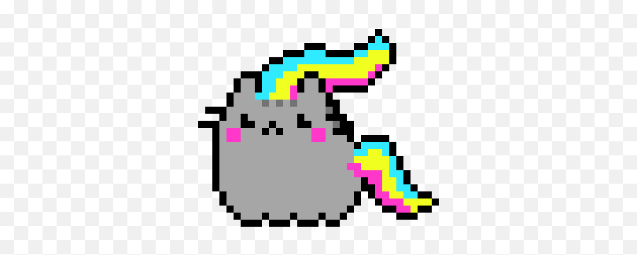 Top 20 Des Pixel Art Licorne Arc - Enciel Licorne Addict Kawaii Pixel Art Unicornio Emoji,Coussin Emoji Caca