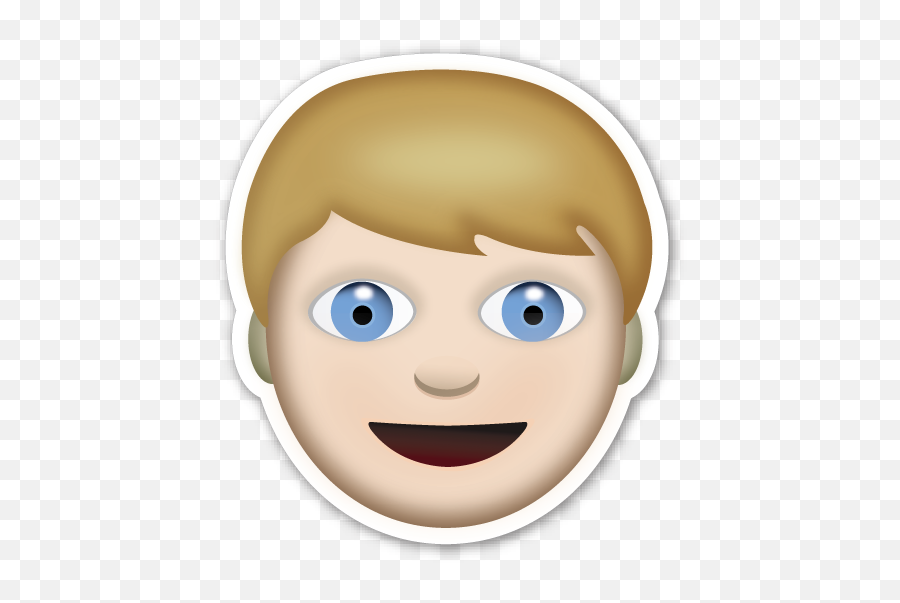 Blond Hair - Boy Emoji Transparent Background,Boy Emoji