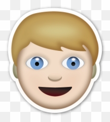 Blond Hair - Boy Emoji Transparent Background,Boy Emoji