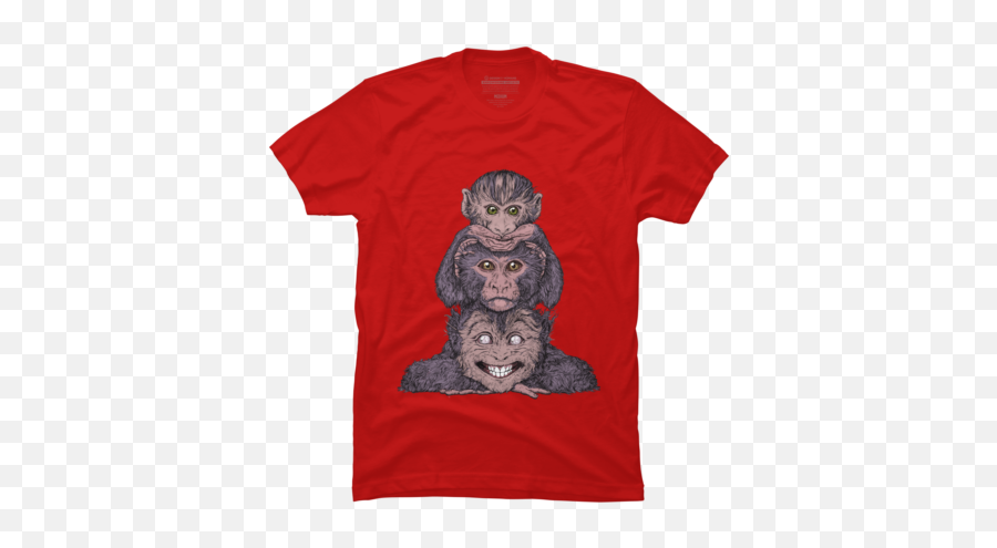 Best Red Monkey T - Shirts Tanks And Hoodies Design By Humans Emoji,Groot Emoji