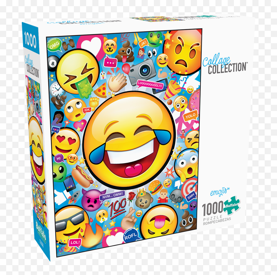 Collage Collection Emojis 1000 Piece Jigsaw Puzzle - Games Puzzle Collage,Patriotic Emojis