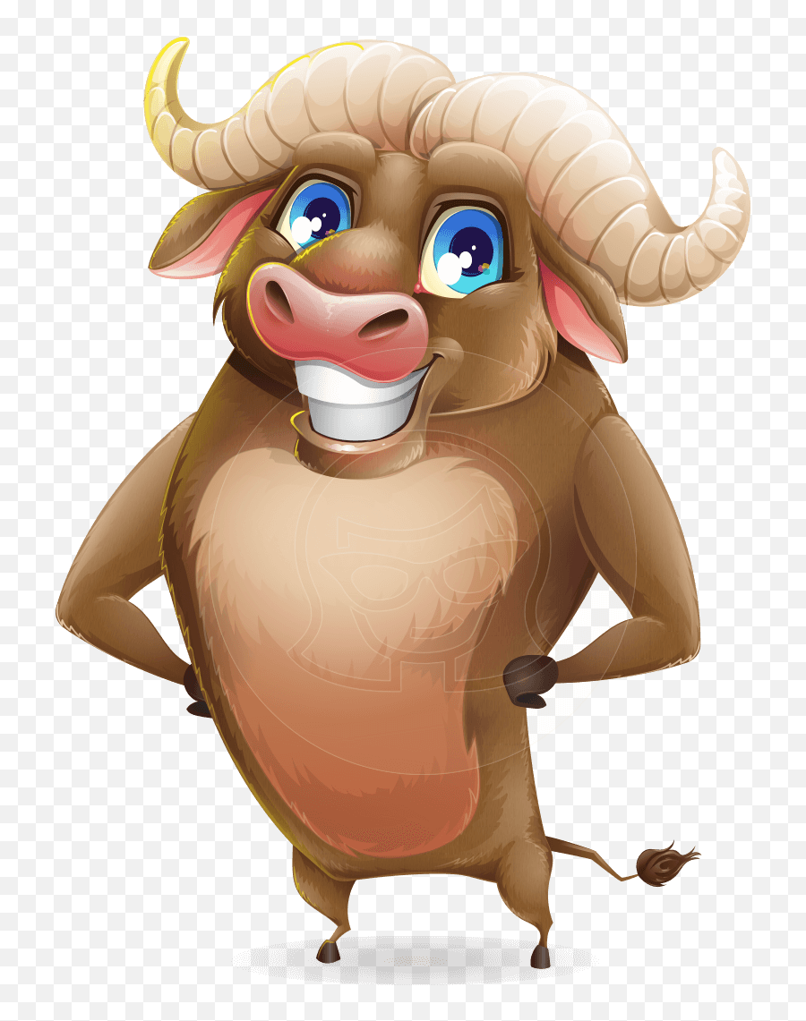 Funny Buffalo Cartoon Character - Humour Emoji,Cartoon Images Funny For Emotions