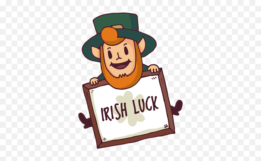 Dibujos Animados De Tablero De Suerte Irlandés De Duende - Luck Of The Irish Cartoon Emoji,Emoticon Calcetin