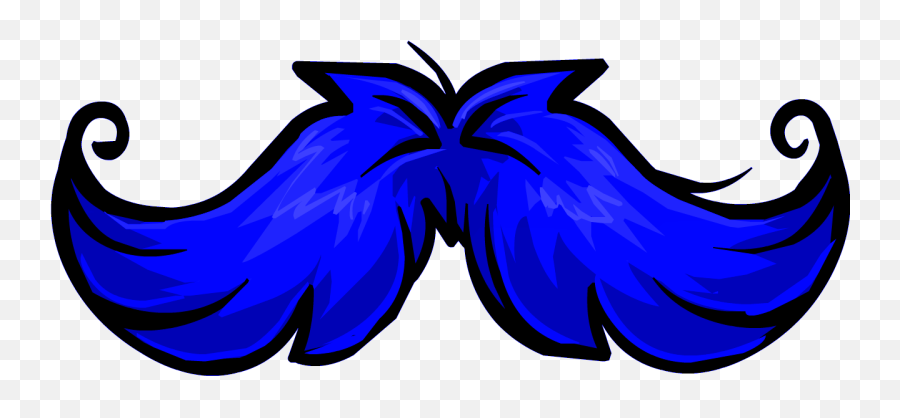 Image Icon Blue Neon - Curly Mustache Png Clipart Full Neon Mustache Transparent Emoji,Emojis Con Braces