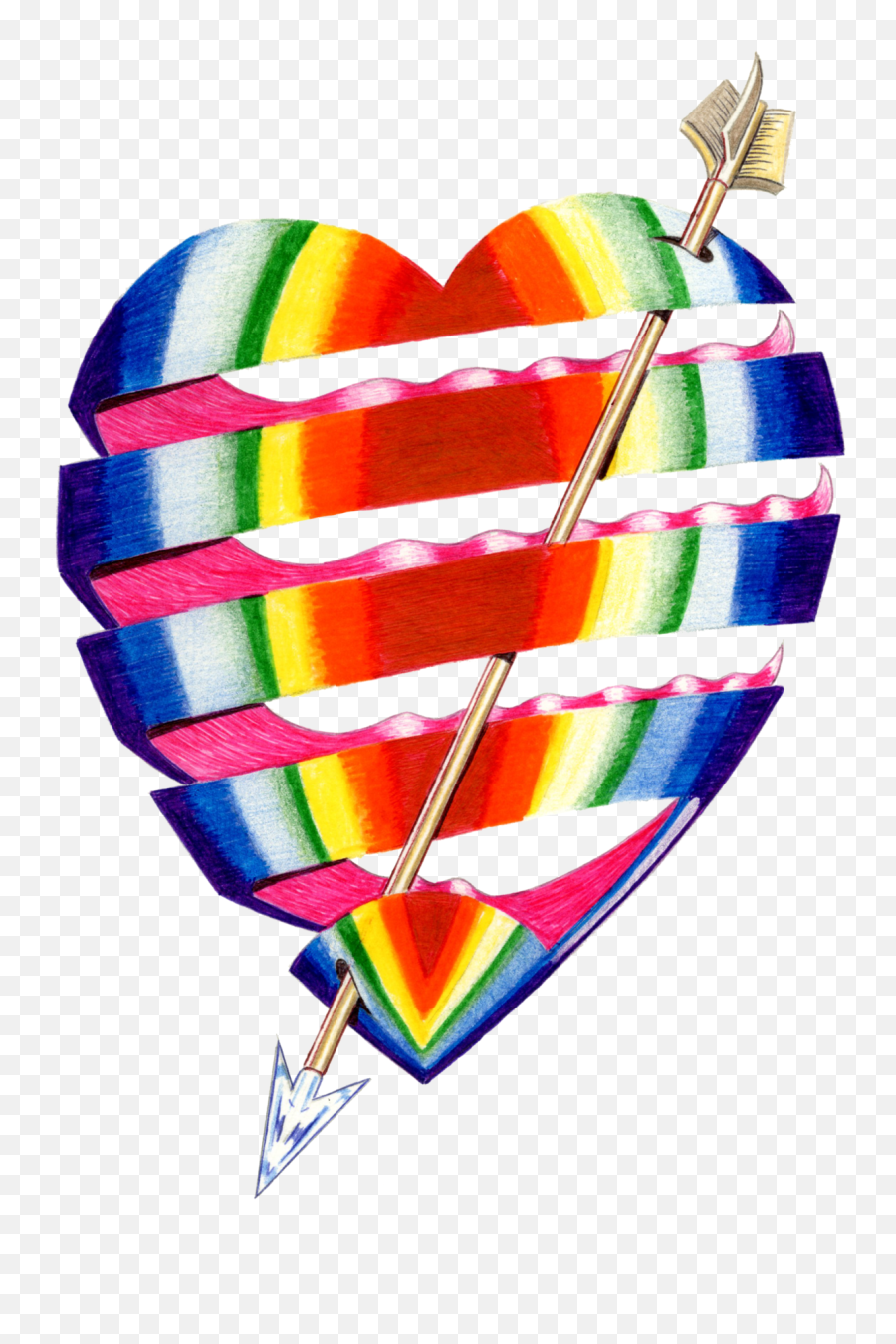 Many Colors - Girly Emoji,Multicolored Heart Emojis