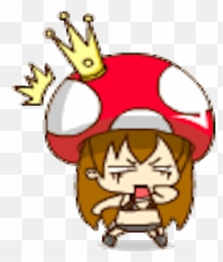 Mushroom Girl - Fictional Character Emoji,Iphone Mushrooms Emoji