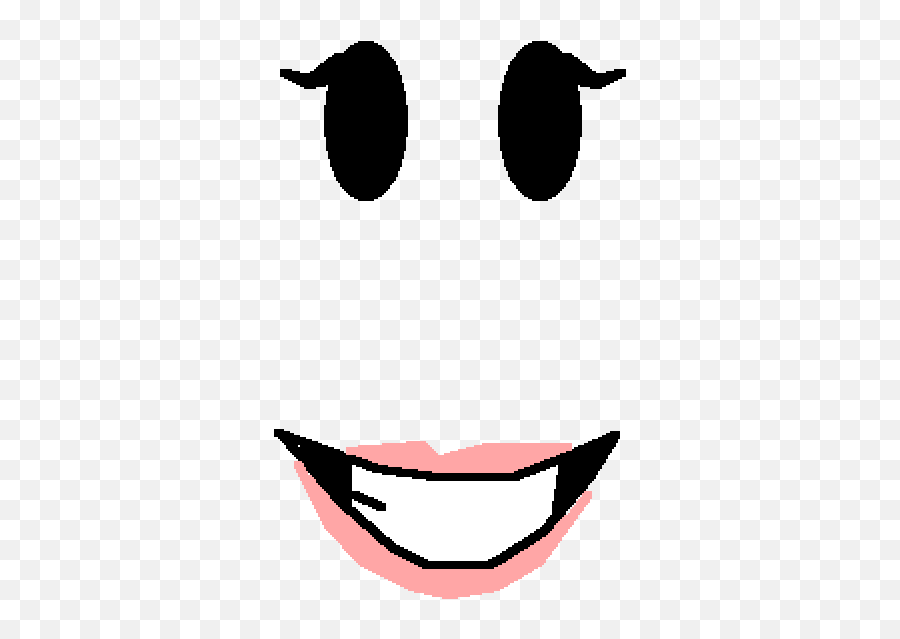 Pixilart - Smiling Girl Roblox Face By Tangytangerine Happy Emoji,:3 Emoticon Girl