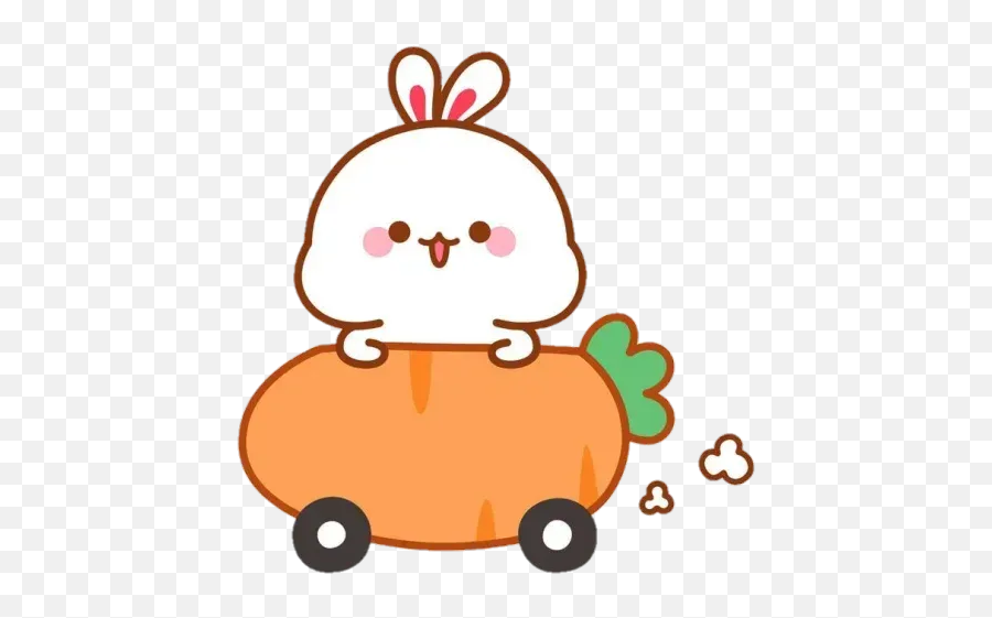 Cute Rabbit Whatsapp Stickers - Stickers Cloud Cute V Th Chibi Emoji,Cute Rabbit Emoticon Gifs Confused