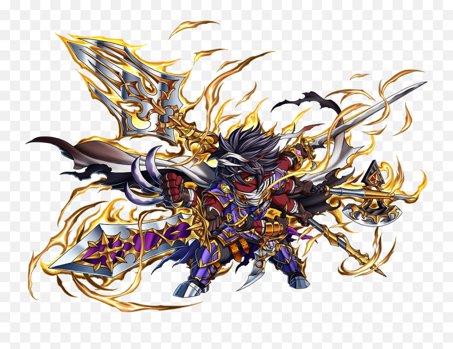 Demon Champion Raaga - Brave Frontier Demon Unit Emoji,Emotion Of Raga Asavari