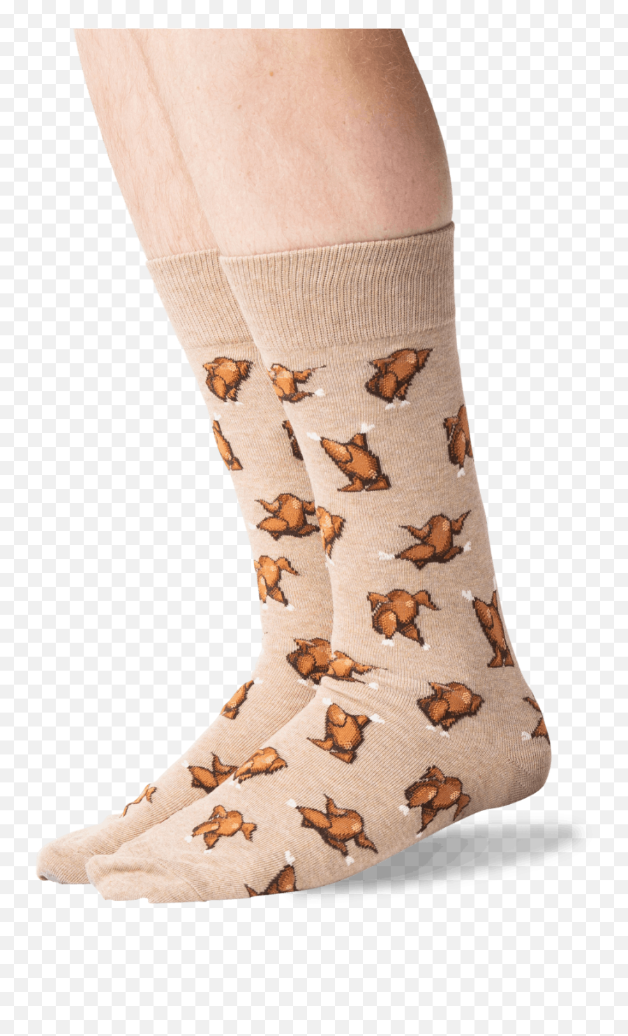 Mens Dancing Turkeys Crew Socks - Ankle Emoji,Emoji Slipper Socks