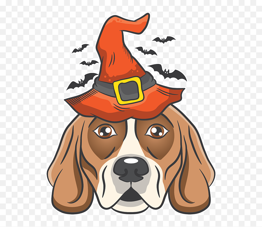 Halloween Shirt Witch Dog Beagle Costume Gift Tee Duvet Emoji,Witch Hat Facebook Emoticons
