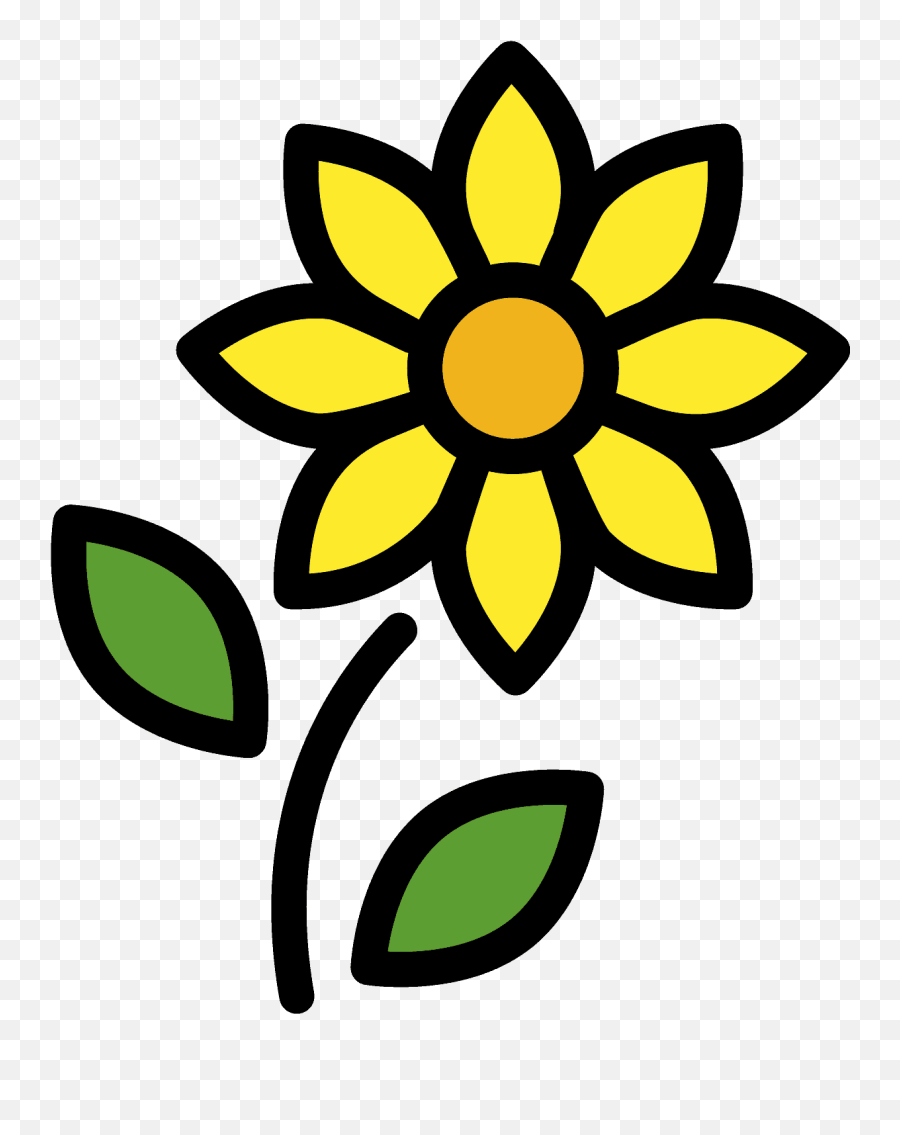 Sunflower Emoji Clipart - Sunflower Emoji,Sun Flower Emoji