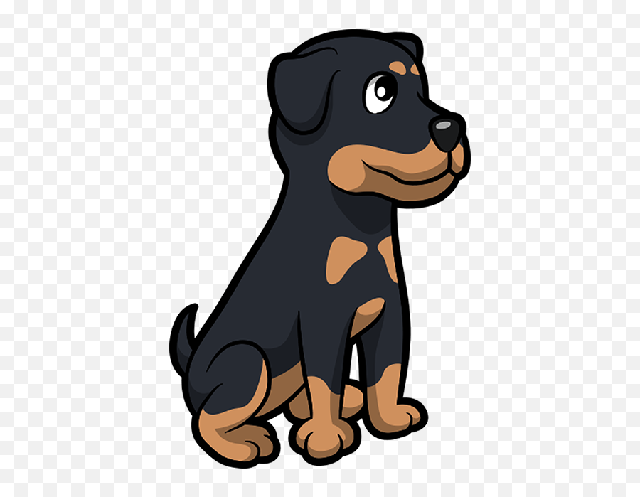 Rottwemoji - Dog Rottwheiler Emoji,Rottweiler Emoji
