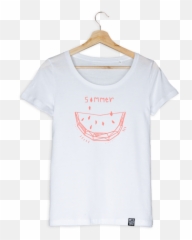 Oversize Shirt Summer Melon White - Short Sleeve Emoji,Zipped Lip Emoticon