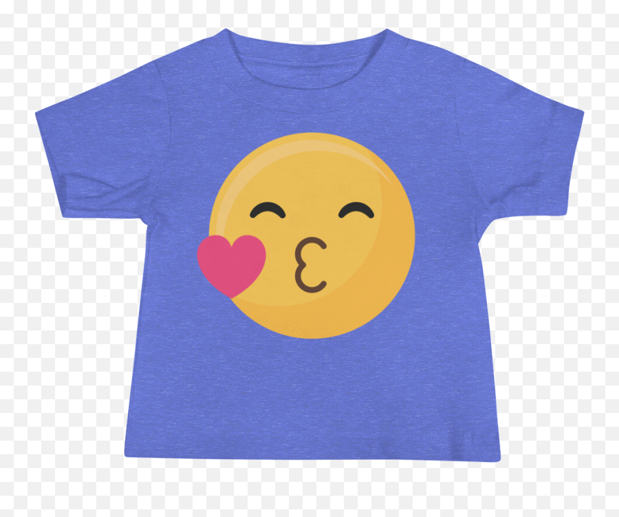 Lost Emoji - Throwing Kissbaby Short Sleeve Tee Happy,Angry Kiss Emoji