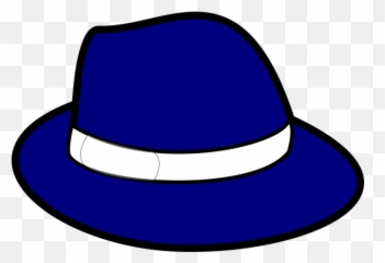 Blue Hat Png Svg Clip Art For Web - Fedora Hat Clip Art Emoji,Blue Hat Emoji