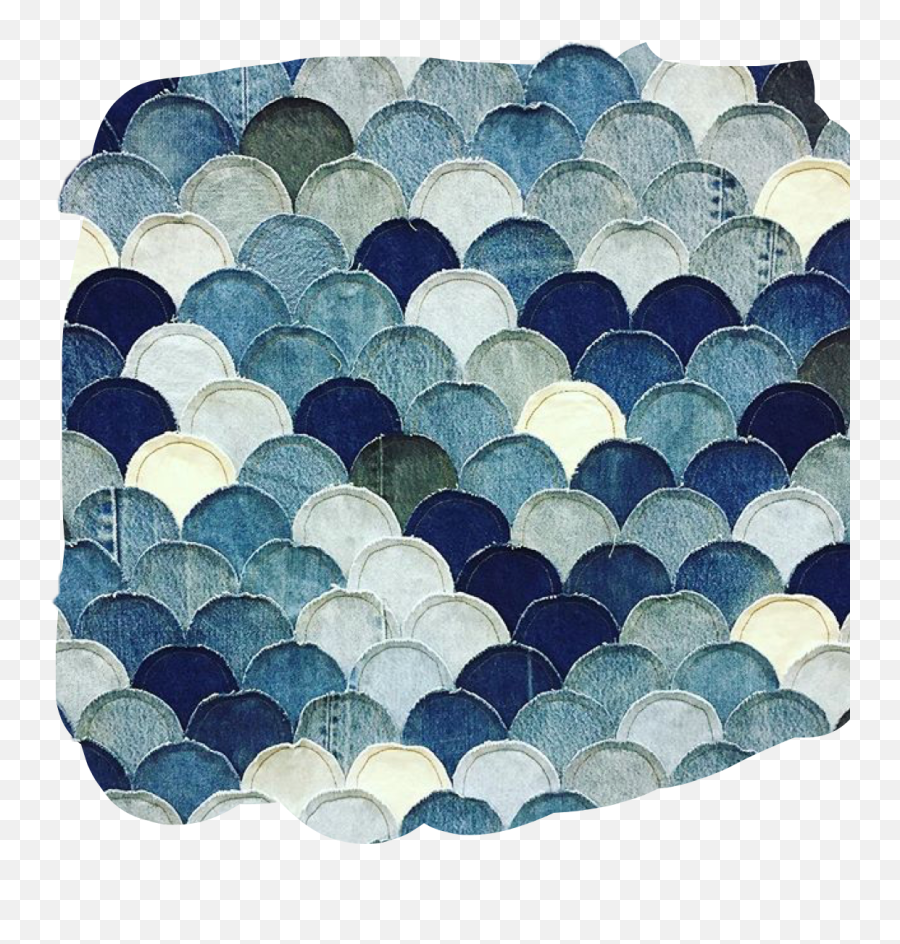 Denim Quilt Jeans Sticker By Kimmy Bird Tasset - Mat Emoji,Emoji Quilt Set