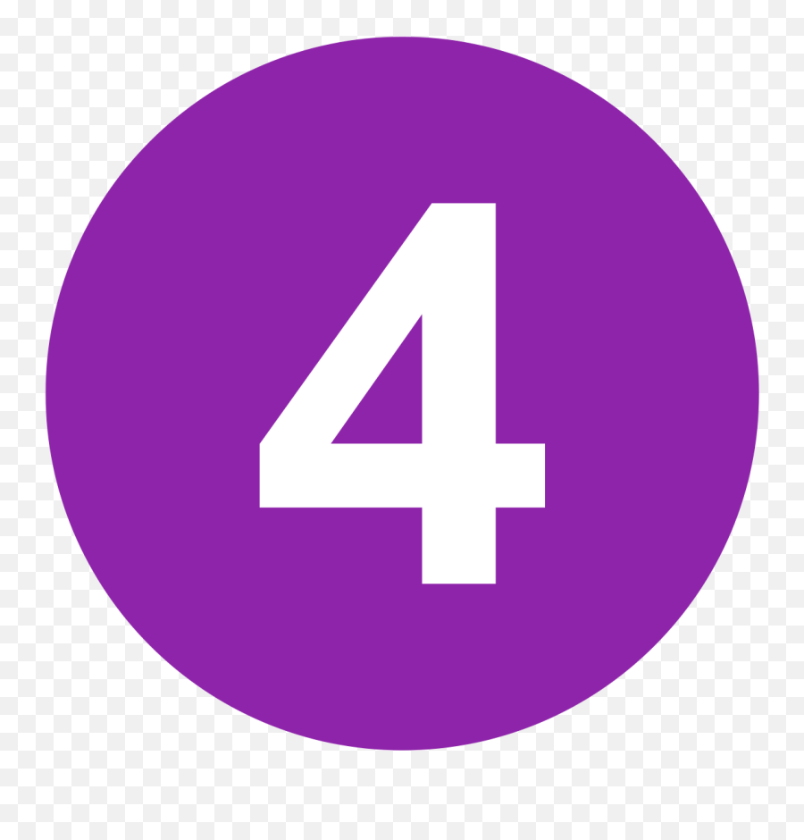 Fileeo Circle Purple White Number - 4svg Wikimedia Commons Ttc Line 4 Logo Emoji,Lilac Emoji