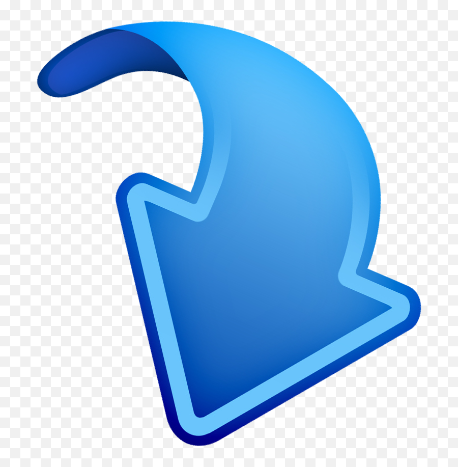 Blue Arrow Pointing Down Png - Clip Art Library Transparent Blue Arrow Down Emoji,Arrow Pointing Down Emoticon