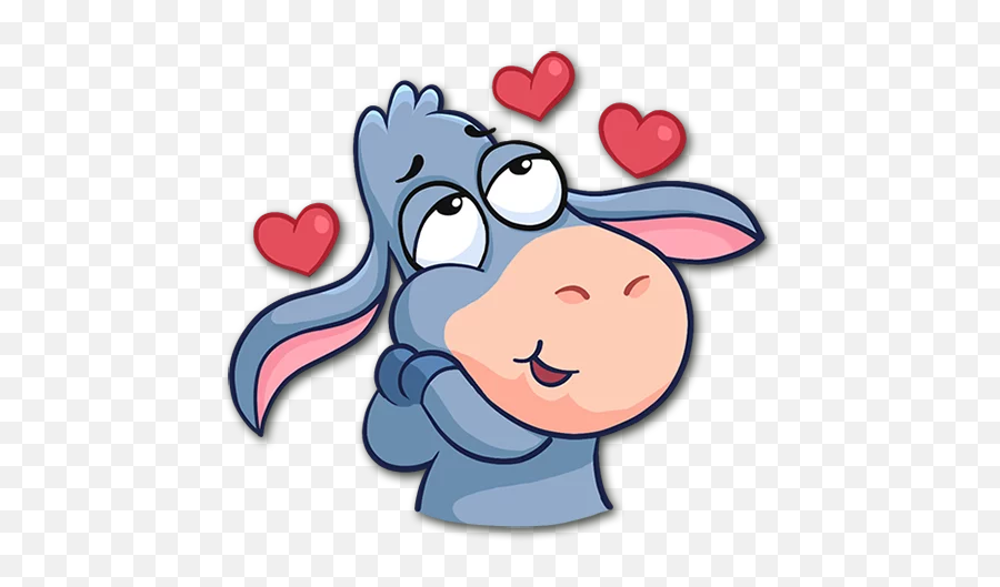 Donkey - Elvis Telegram Sticker Emoji,Donkey Emoji Whatsapp