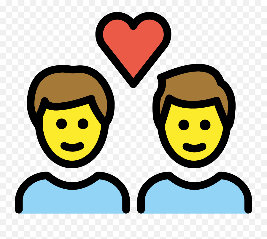 Man Man Emoji Clipart - Emoji Apaixonado Gay,Finger Heart Emoji
