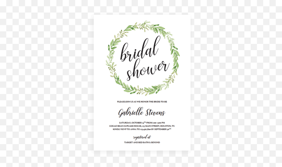 Bridal Shower Greenery Games Pack - Event Emoji,Bridal Emoji Pictionary