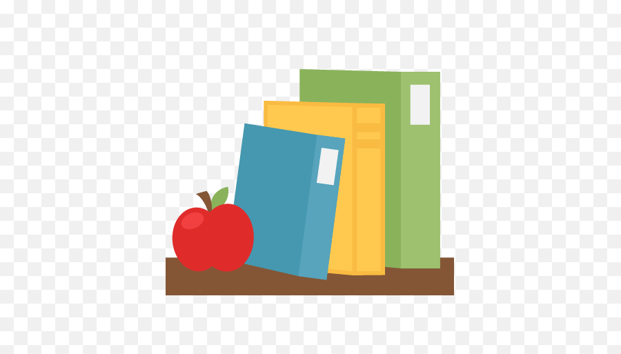 Download Books On Shelf Svg Scrapbook - Cute Books Clipart Png Emoji,Emoji Svg Files For Cricut