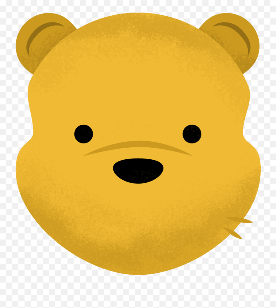 Disney Twitter Emojis - Winnie The Pooh Face Emoji,Twitter Emoji