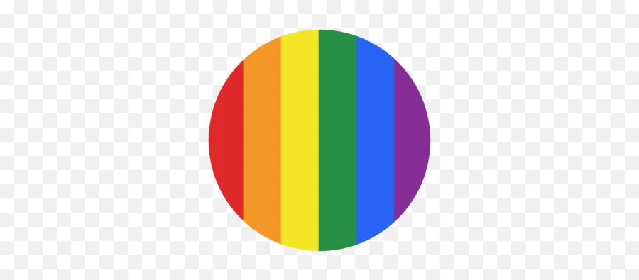 Gay Pride Rainbow Flag Stripes Round - Gay Flag Circle Png Emoji,Lgbt Flag Emoticons