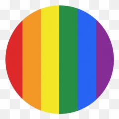 Gay Pride Rainbow Flag Stripes Round - Gay Flag Circle Png Emoji,Lgbt Flag Emoticons