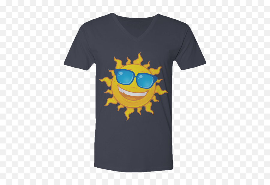Summer Sun Wearing Sunglasses - Short Sleeve Emoji,Sun With Sunglasses Emoticon