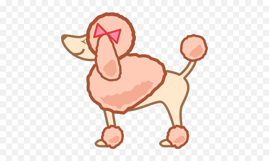 Poodle - Animal Figure Emoji,Poodle Emoji