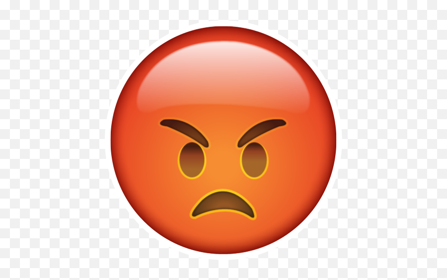Emoji Mad Angry Emojis Sticker By Malia Nishida - Anger Emotion,Instagram Only 7 Emojis